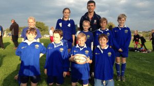 Tag Rugby Team that played at the Milton on Stour Festival and came 3rd!